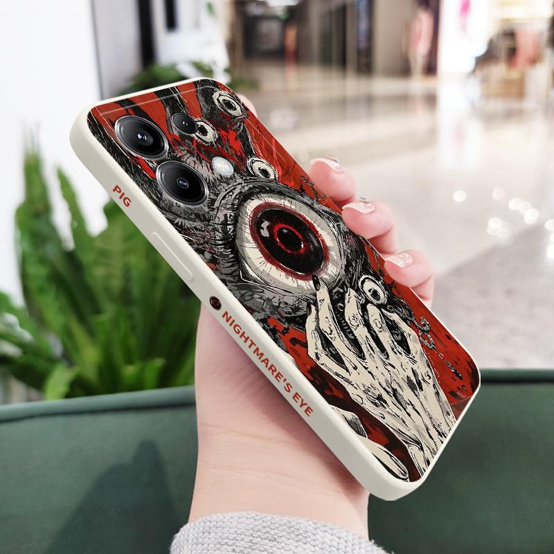 

Devil Eye Phone Case For Xiaomi Poco F8 F7 X7 X6 F6 M6 M5 M5S F5 X5 F4 X4 M4 F3 M3 X3 Pro 4G 5G GT Silicone Cover Poco X6 белый
