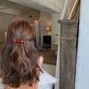 Korean Acetate Bow Hair Clip - Celebrity-Style Hairpin for Bangs & Back of Head