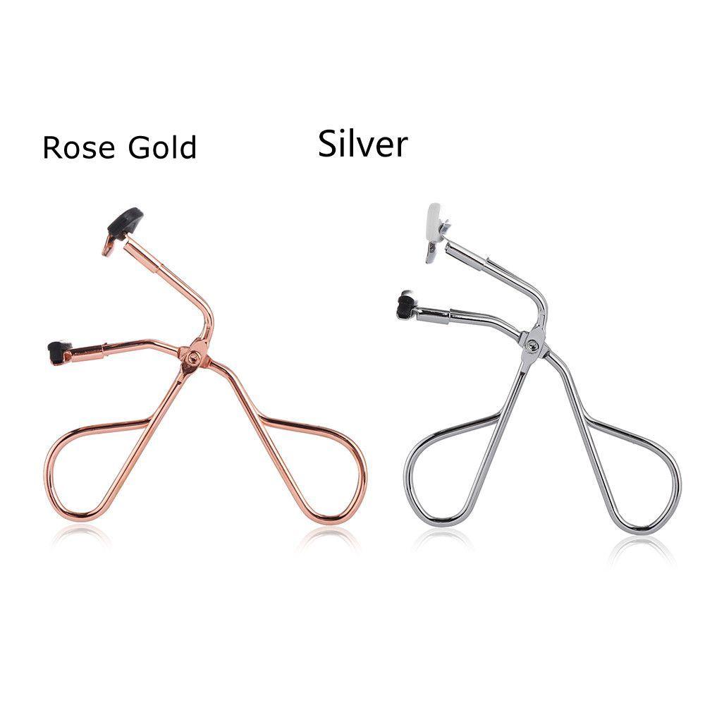 Steel Rose Gold Portion Tweezers Lash Curling Clip Lash Extension Applicator Eyelash Curler