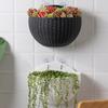 Flower Pot with Hooks Exquisite Wall-Mounted Plastic Wall Hanging Basket Flowerpot for Outdoor Garden Balcony Planter Bucket Home Decor New