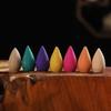 60pcs Waterfall Backflow Incense Cones for Incense Burner Holder Lavender Sandalwood Mix Scent Yoga Meditation Home Fragrance