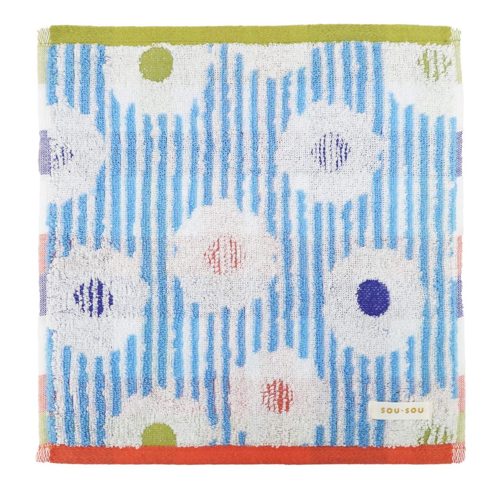 Marushin Hand Karen Made In Imabari Certified 6165001200 SOU SOU Towel, 25x25cm, Shiragiku, Japan, Towel,