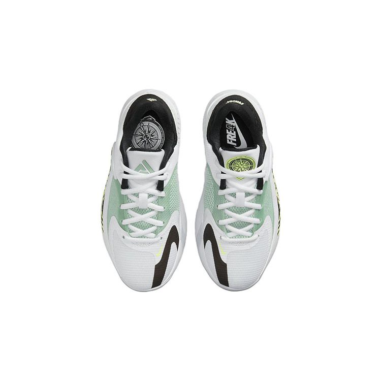 Nike Zoom Freak 4 GS Greek Coastline White Black Barely Volt DQ0553-100