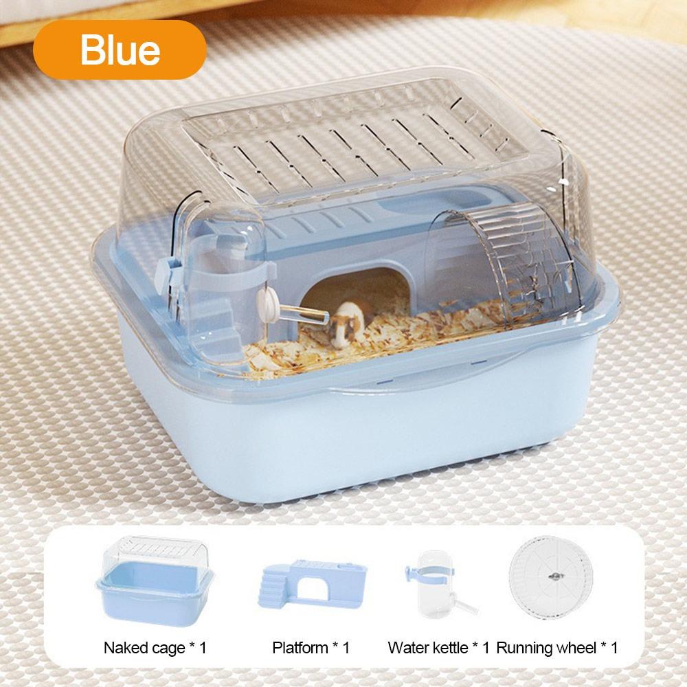 Large Space Small Animal Carrying Cage Sturdy Pet House Fashion Hamster Cage