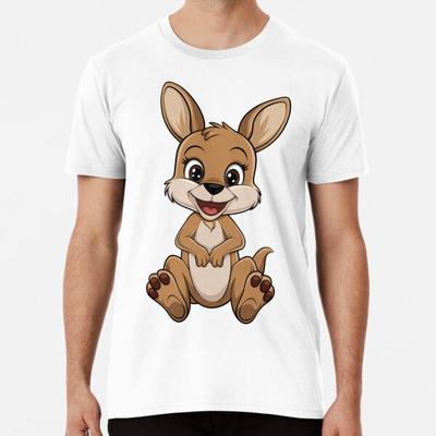 Entzückendes Känguru-Baby-Design Premium T-Shirt S bis 5XL Hergestellt in AU/USA T-Shirt