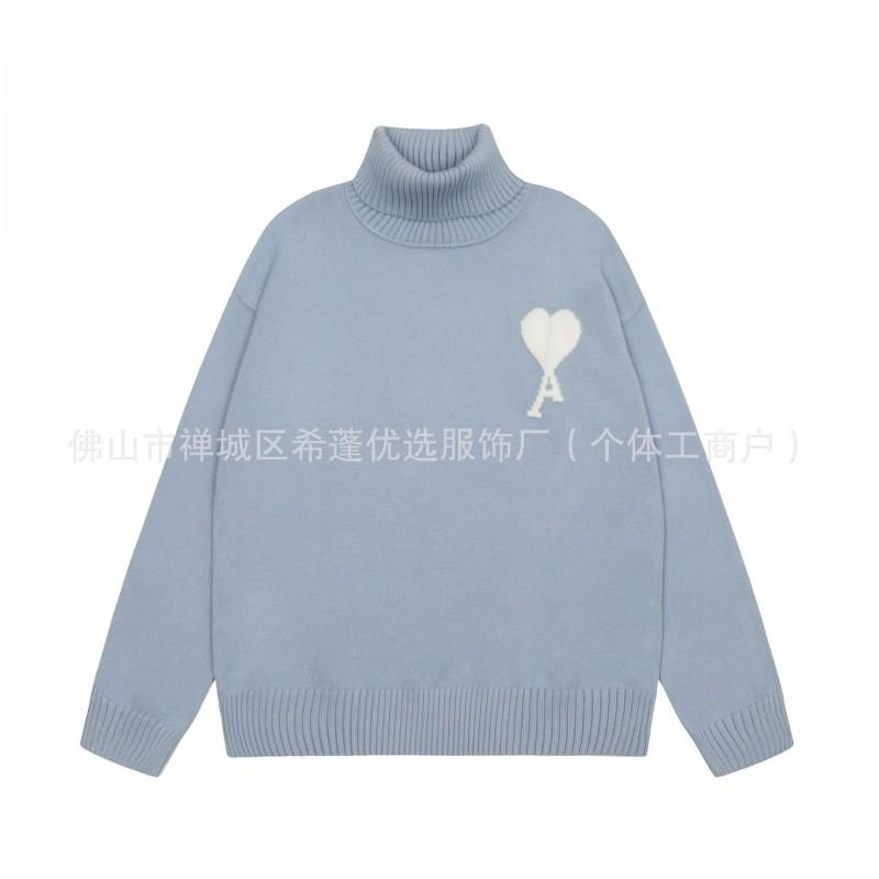 Übergroßer Strickpullover mit Herzjacquard Rundhalsausschnitt Lockerer Schnitt Unisex Lässiger Pullover