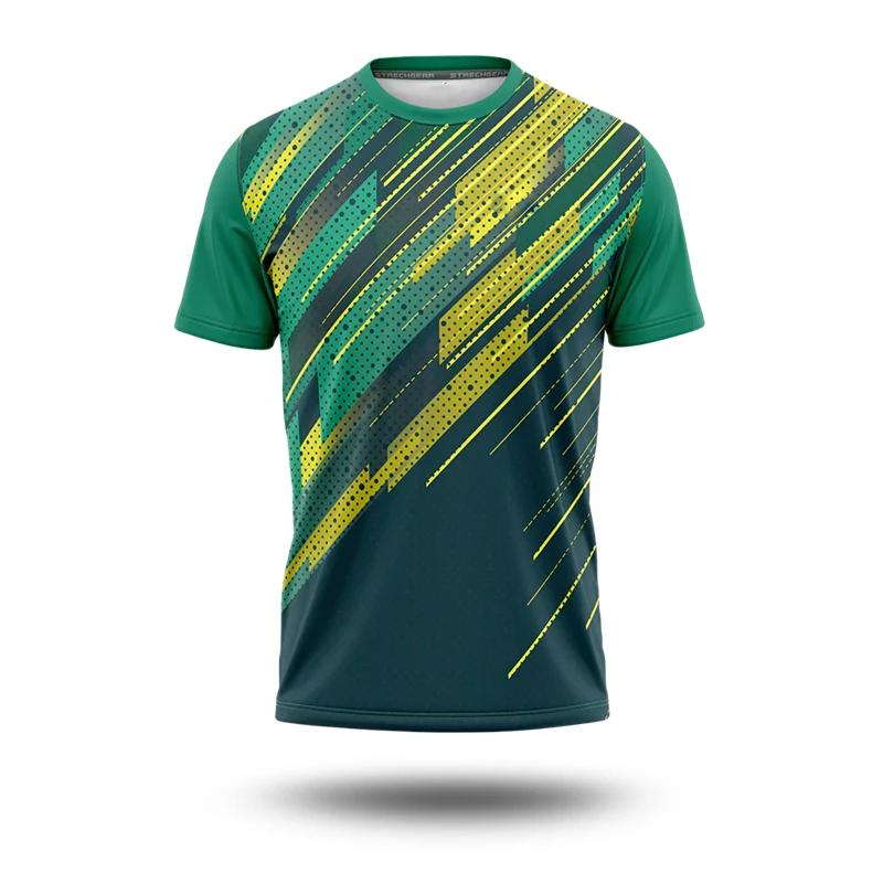 

Summer Football Sport T-shirt Men Clothing Street 3D Print Stripe Fashion Jersey Tee 2025 Novelty Fashion Men s Loose T Shirts 6XL