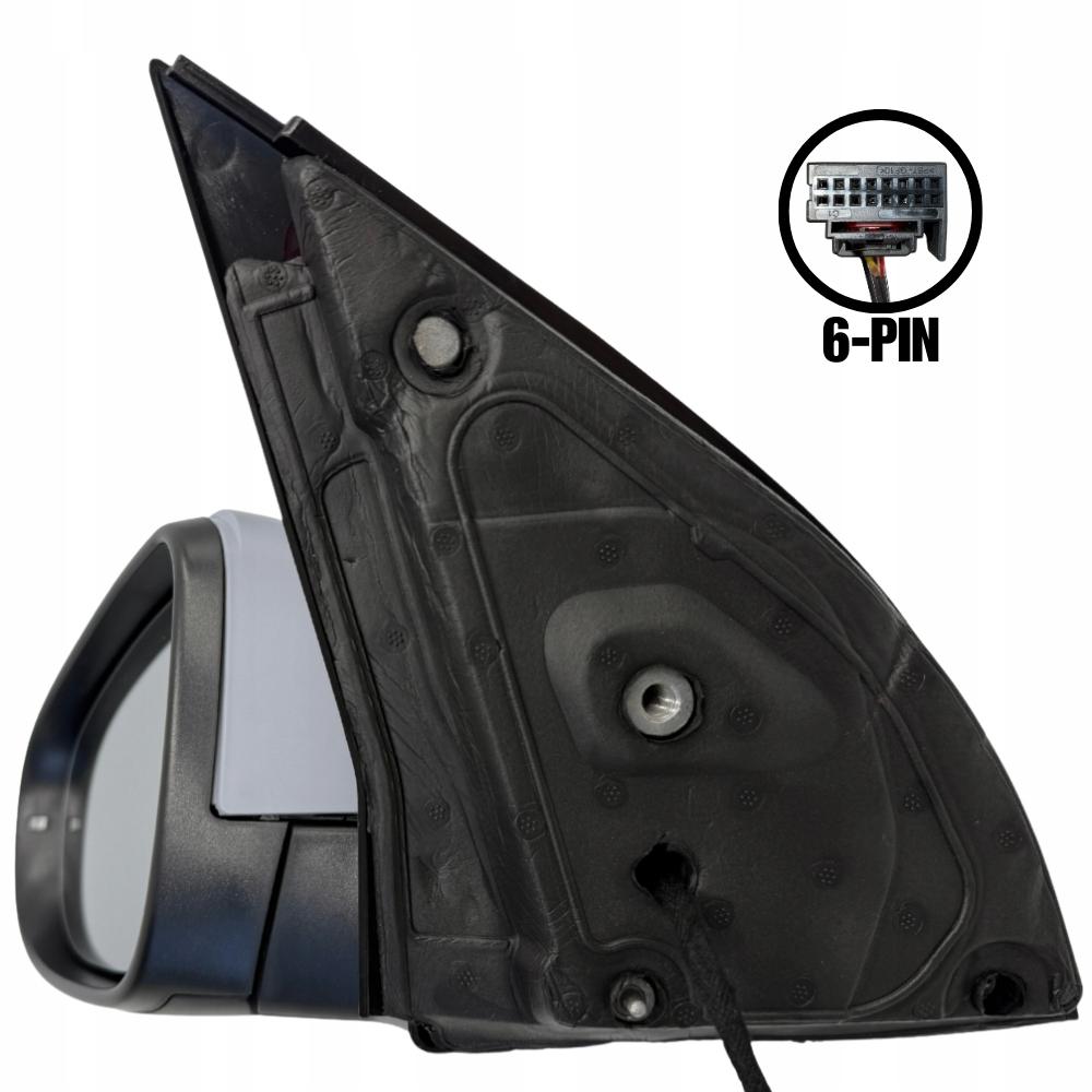 Left Mirror Vw Golf 6 Electrically Controlled Heated 6-Pin 2008-2012