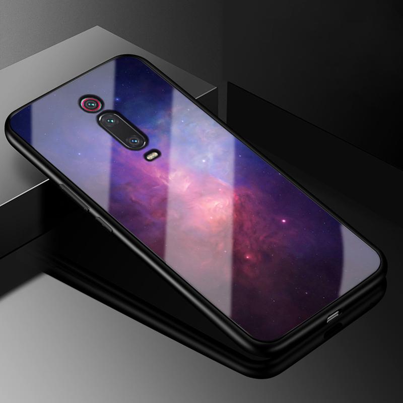 Tempered Glass Case for Xiaomi Redmi K20 Pro 7A Note 8T 8 7 6 5 Pro Plus 6A Pocophone F1 Mi A2 Lite 9T Pro Mi9 SE Mi8 Lite Cover