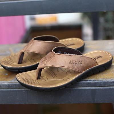 Neue Sommersandalen Herren Zehensandalen Zehensandalen für sowohl Autofahren als auch Outdoor-Aktivitäten Strand Lederschuhe Trendy
