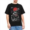 Alla årstider Män Kvinnor Skyline GTR 34 T-shirt Tillbehör Jdm r33 r32 T-shirt Kläder Vintage T-shirts