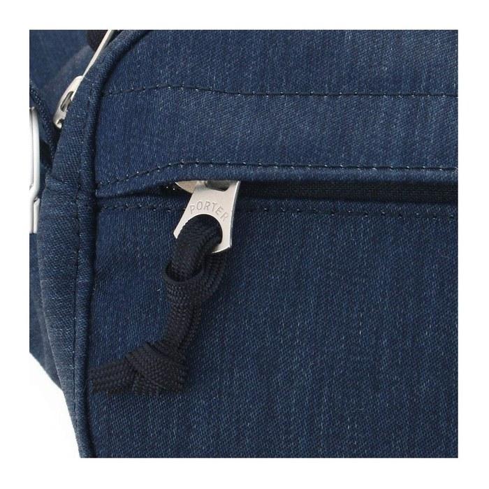 [Porter] Waist Bag Denim Men 892-15105 Yoshida Bag DENIM Body Bag Made in Japan Navy