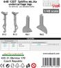 Eduard Brassin Spitfire Landing Gear Main Landing Gear Cover Plastic Model Parts EDU6481207 1/48 Mk.IXe (for Airfix)