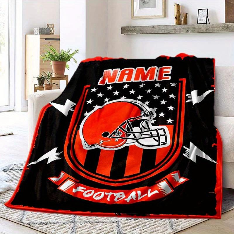 City Rugby Cap Customize Your Name Blanket Warm Comfortable And Soft Blankets Are Suitable For Home Lunch Break Blanket Office Sofa Sofa Gift To