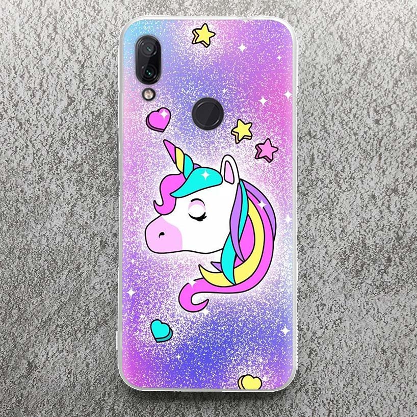 Pink Unicorn Rainbow Phone Case For Xiaomi Redmi 9 9A 9C 9T 10 10A 10C 12 12C 8 8A 7 7A 6 6A S2 K20 K40 Pro Soft Silicone Cover
