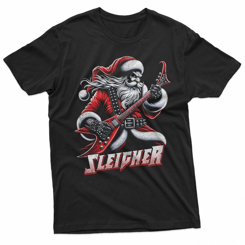 Sleigher Santa Claus Heavy Metal Christmas TShirt Unisex T-Shirt XXXXL