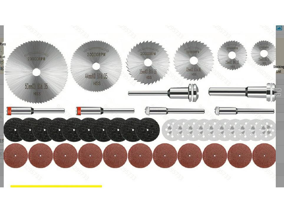 Power Drill Circular Saw Blade Set - High-Speed Steel Thin Cutting Disc for Woodworking and Electric Grinder