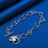 Elegant 925 Sterling Silver 8-inch Exquisite Clover Bracelet for Women's Fashion Parties, Wedding Gifts, Jewelry