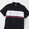 Champion Golf Short Odor UV Script Short Sleeve Mock Neck Shirt Women's T-Shirt, Black, CW-ZG304, Sleeve, Antibacterial, Resistant, Quick-Drying,
