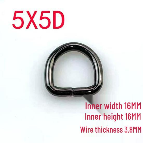 3.8mm Thick D-Ring Buckle Hardware for Bag Straps and Side Hooks