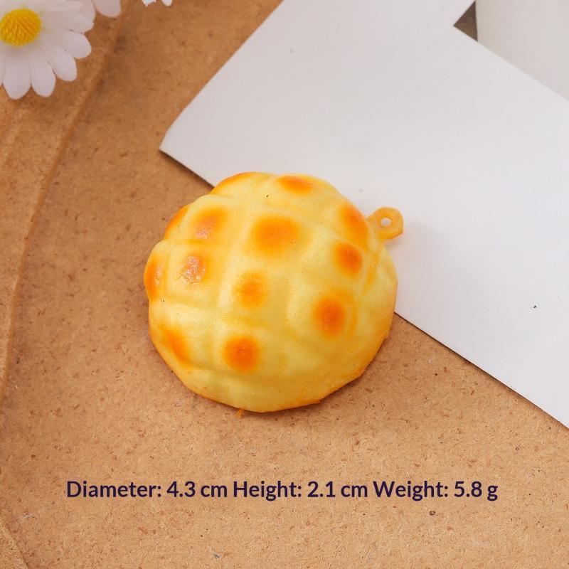Realistic Bread Keychain Croissant Stress Toy Slow Rising Pu Pendant Bag Car Keyring Fun Gadget Decompression Gift Women