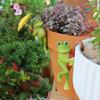 2-piece set of frog holding umbrella, creative garden bonsai decoration pendant, home DIY pet pendant