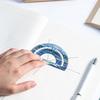 4pcs Metal Iron Ruler Set for Oil Painting 15cm Straight Triangle Protractor Measuring Drafting Stationery