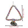 Chewing Design Rope Perch Stand Climbing Rope Colorful Parrot Toy Bird Swing Toy  For Parakeets