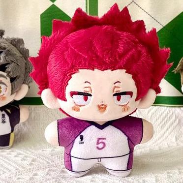 12cm Ushijima Wakatoshi Pluche Poppen Hangers Mini Zachte Sleutelhanger Tas Haikyuu Kotaro Bokuto Knuffel Poppen Speelgoed Kinderen Vakantiecadeau 12cm