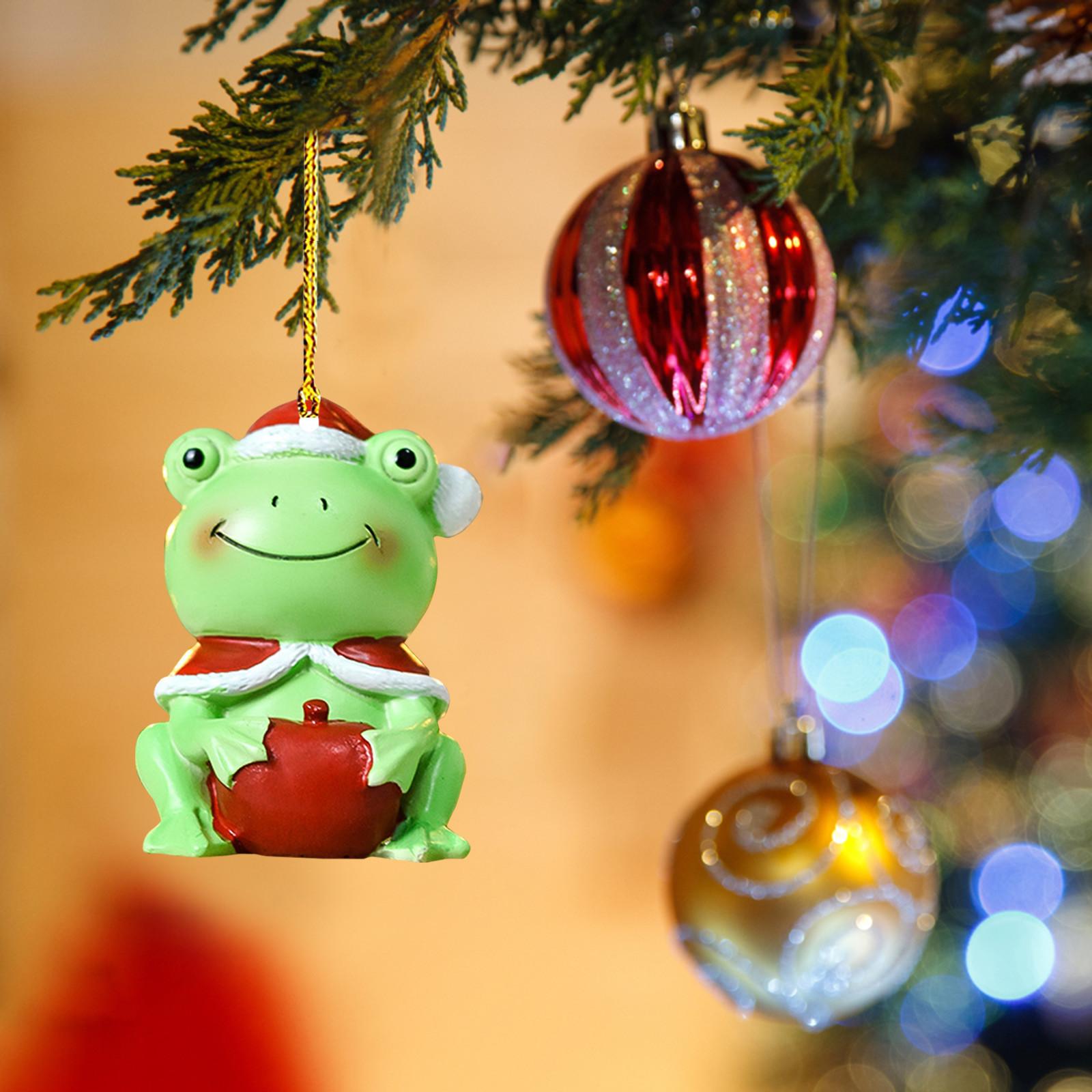 

2D Acrylic Hanging Decorations, Christmas Tree Decoration Pendants, Fun Animal Shaped Christmas Figurines For Christmas Parties One Size