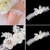 Western Wedding Bride Garter with Lace Floral Applique Decoration