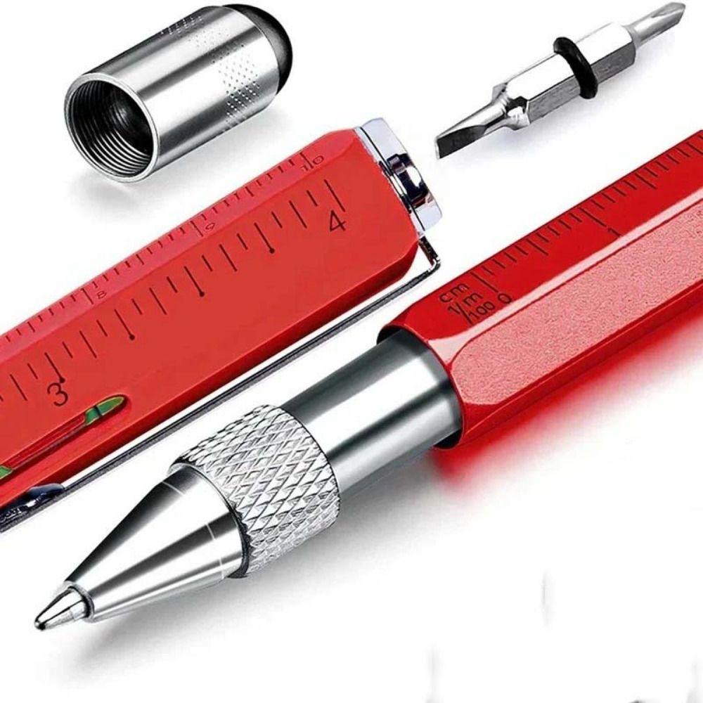 7 in 1 Multi-function Tool Pen Measurement Ruler Ballpoint Pen  Tighten The Screw