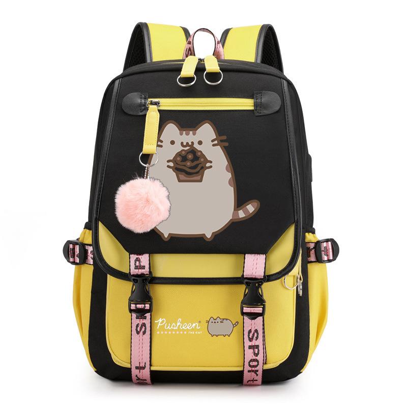 Cartoon Cute Printed School Bag Outdoor Travel Oxford Cloth Backpack