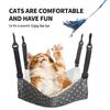 Adjustable Cat Bed Hammock with Breathable Velvet and Hanging Nest Toy