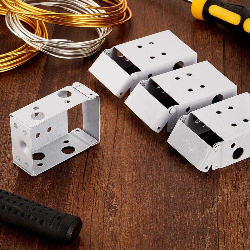 BAAJ-12 Pieces Blind Brackets 2 Inch Low Profile Box Mounting Bracket For Headrail (White)