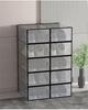 Thickened Double-Frame Transparent Shoe Storage Box - Dustproof & Moistureproof Shoe Rack for Home or Dorm