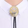 Distinctive Men's Leather Bolo Tie Men Leather Rodeos Necktie Garment Accessory for Parties And Casual Wear