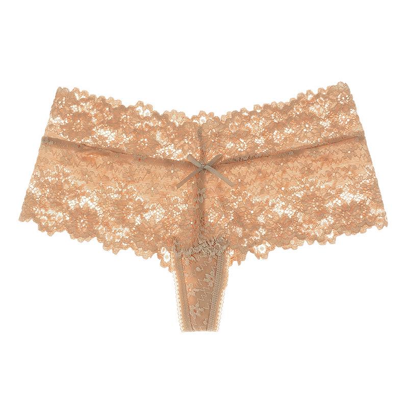 Luxury Women's Lace Panties - Sexy, Low Waist, Transparent, Hip-Lift Design