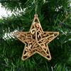 4/8 Stück Weihnachtskugel-Ornamente Gold Hohlstern Anhänger Weihnachtsbaum Hängende Dekoration für Zuhause 2026 Neujahr Navidad Geschenke