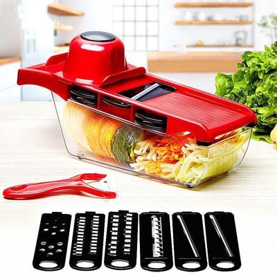 Vegetable Cutter with Steel Blade Mandoline Slicer Potato Peeler Carrot Cheese Grater Vegetable Slicer Kitchen Gadgets