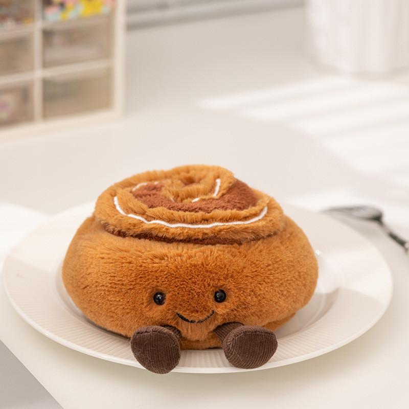 Creative Afternoon Tea Themed Coffee Cups Cinnamon Rolls Teapot Toys Plush