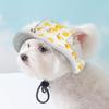 Breathable Dog Sunshade Hats Adjustable Pet Sun Hat Fashion Cat Sunscreen Hat  for Cats Dogs