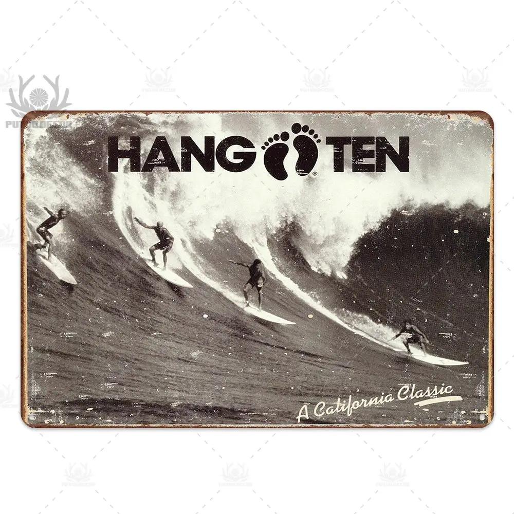 Beach Tin Sign Plaque Metal Vintage Summer Metal Wall Sign Beach Decor for Beach Bar Beach House Seaside Decorative Plate