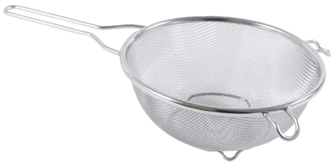 

Kanda Kan Stainless Steel Strainer, 21cm Large, Made in Japan, Tsubame-Sanjo, with Legs, Product Number 000479
