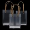 Semi Transparent PVC Frosted PP Handbag Christmas Gift Packing Candy Gift Bag