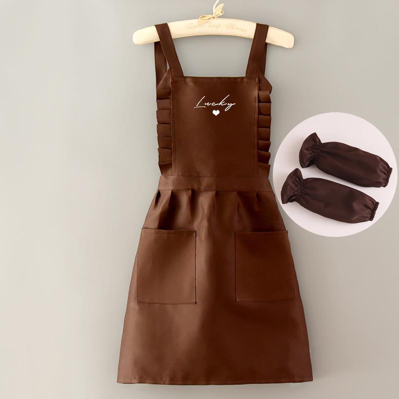 Japanese Style Oil-Proof Women's Apron for Manicure, Catering, and Cooking - Summer Work Uniform
