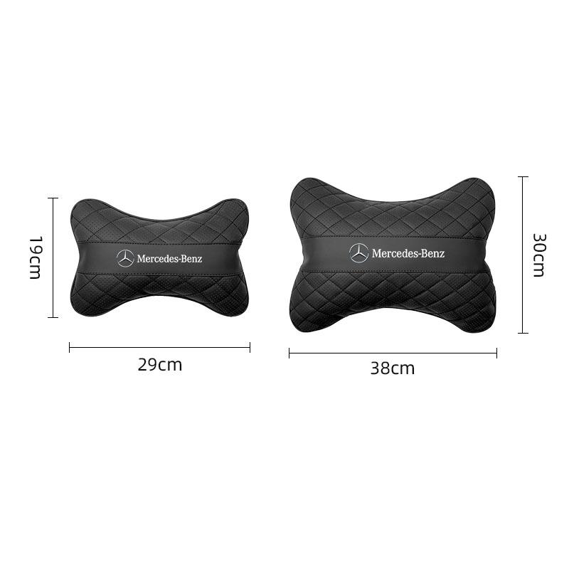 GLC GLB Car Seat Headrest Neck Pillow Lumbar Back Support Pad For Mercedes Benz AMG W177 W176 X166 X167 C257 C218 X253 C118 C11