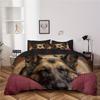 2/3pcs Duvet Cover Set (1 Duvet Cover + 1/2 PillowcaseWithout Core)3D GSD Dog Sleep Printed Bedding Set for Bedroom and Guest