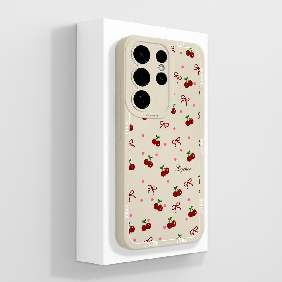 Case For Samsung Galaxy S26 Plus Ultra Pretty Flowers Liquid Silicone Protective Cover For SamsungS26Plus GalaxyS26 Ultra Fundas
