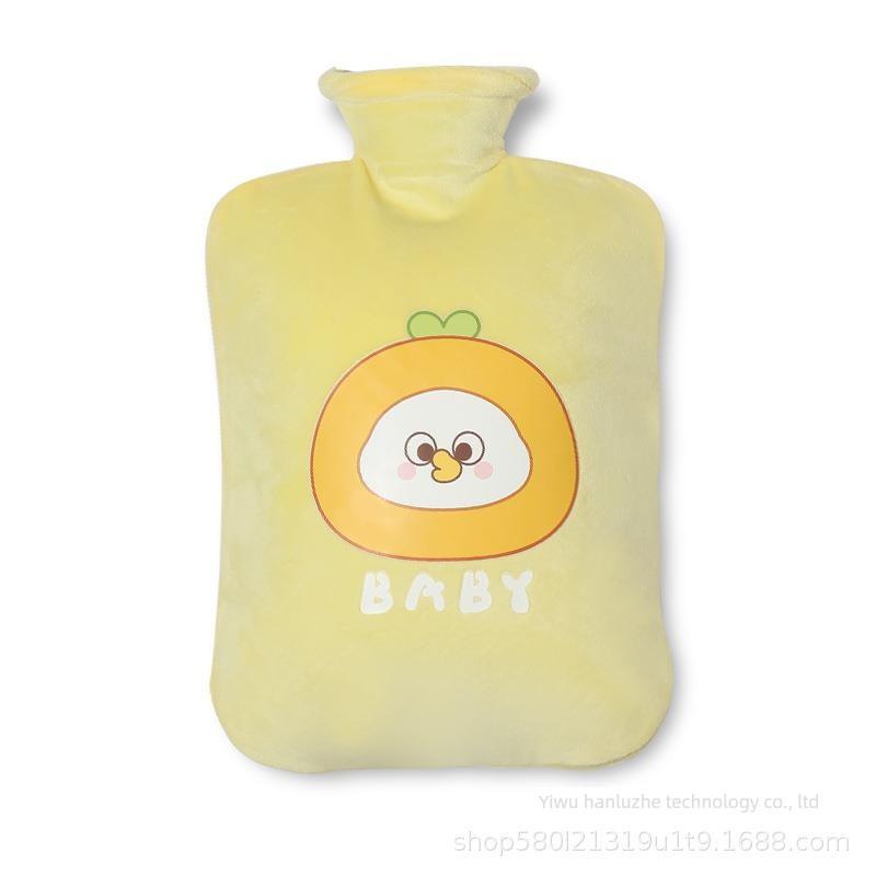 New Type of Hot Water Bottle for Students, Thickened and Cute, Cartoon Plush Warm Hand Warmer